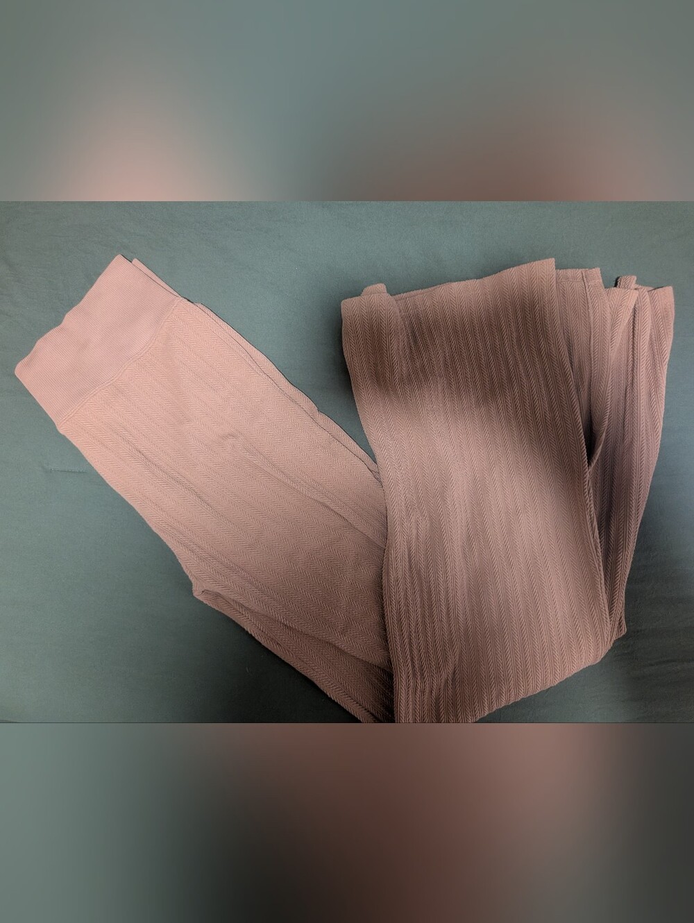 PINK Victoria's Secret Soft Seamless Cable Flare Leggings in Toffee Size 2XL NWT